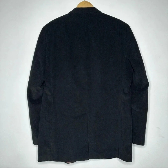 Lauren Ralph Lauren Men’s Black Corduroy Two Button Blazer Sport Coat Size 42L - Picture 9 of 10